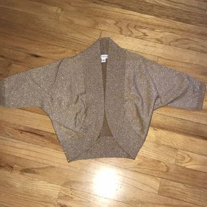 Banana Republic Gold Bolero Sweater, size small